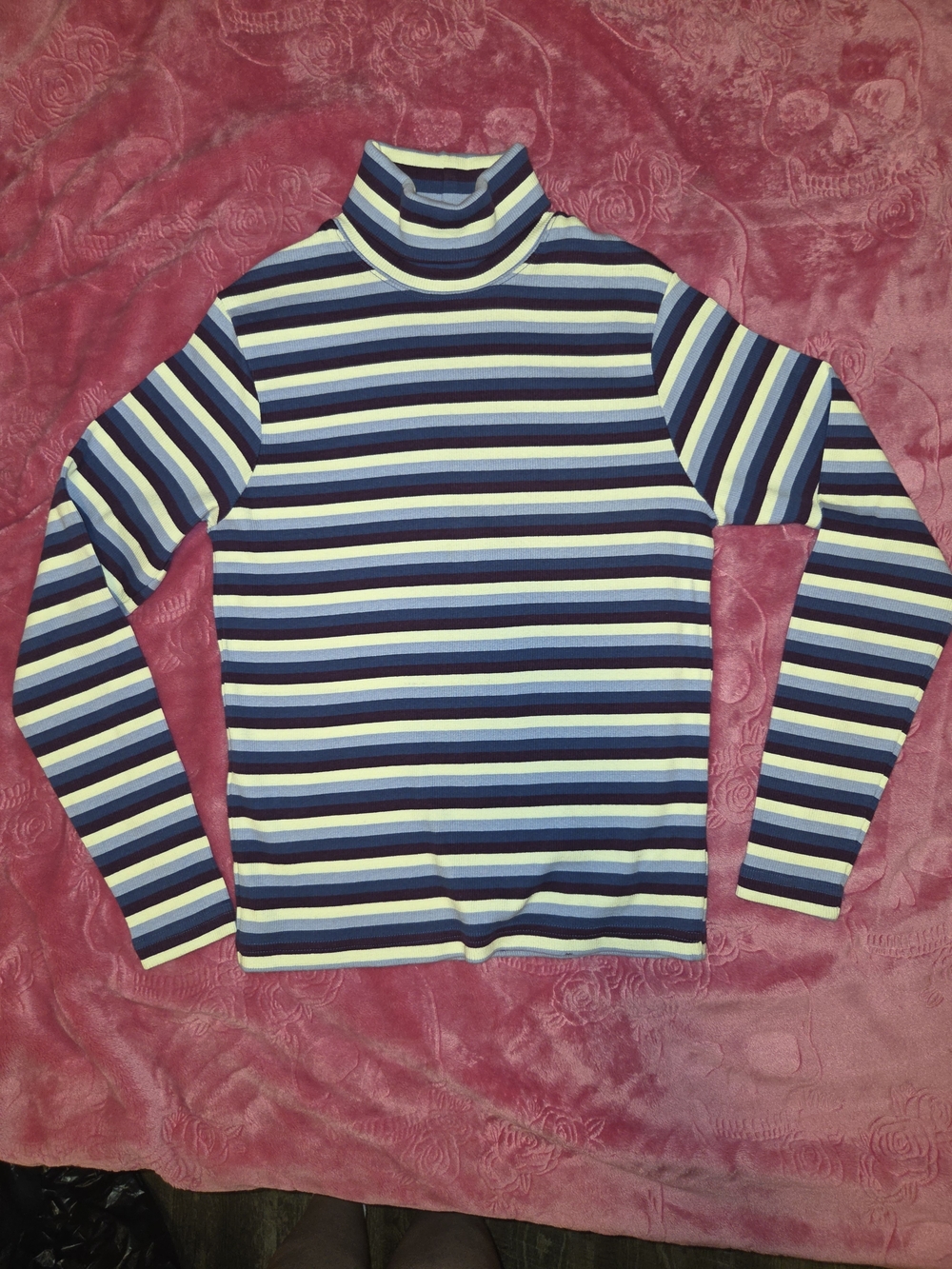 Cherokee Striped Turtleneck